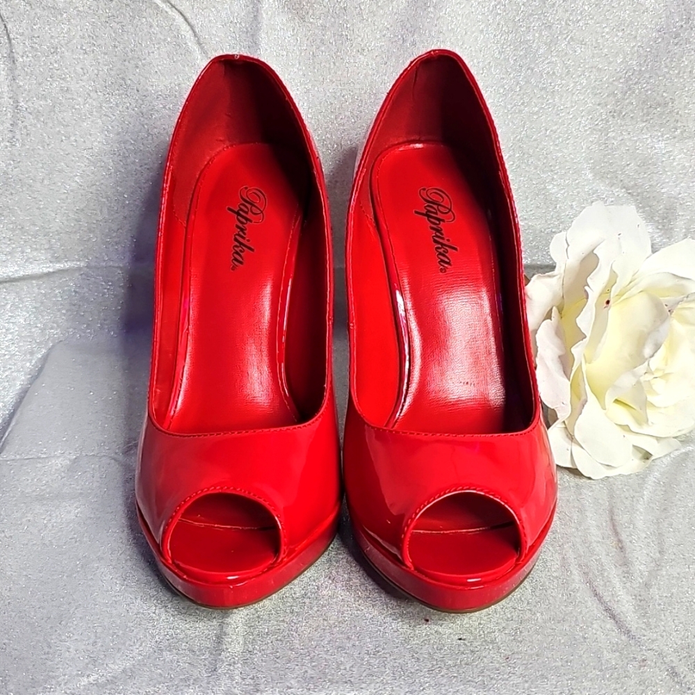 Patent Red Shoes